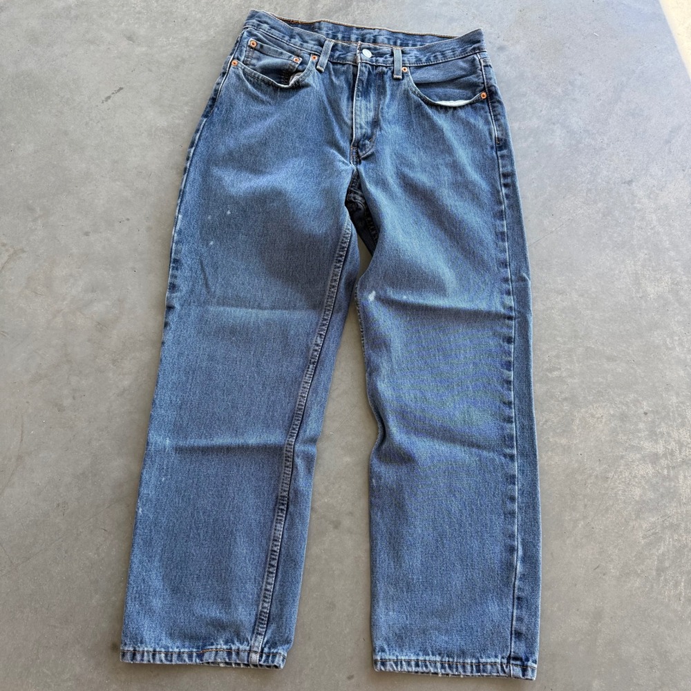 Levis 550 Relaxed Fit Tapered Leg Jeans Mens 32x29 Medium Wash Blue Denim - Picture 3 of 4